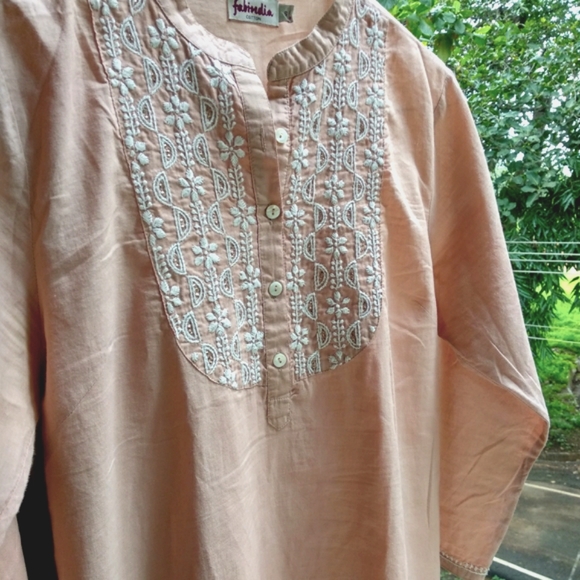 fabindia - Nude Kurta - Picture 2 of 7